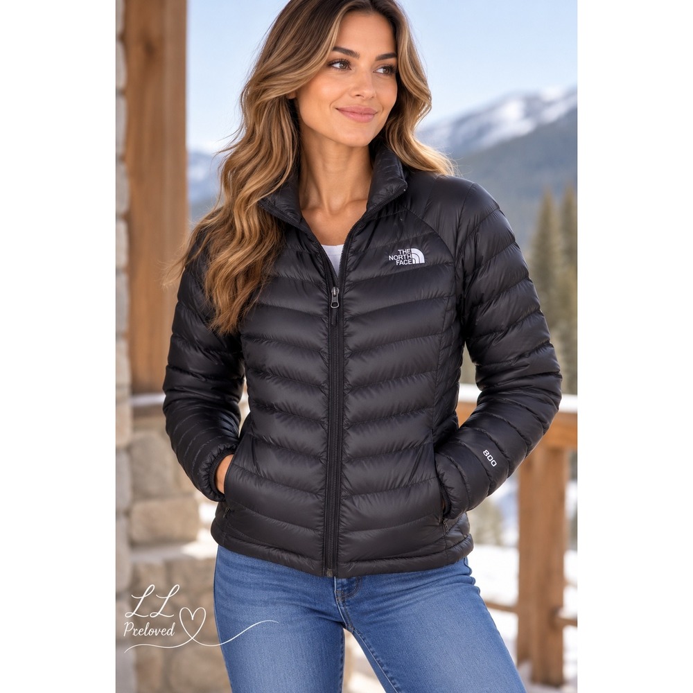 The North Face Puffer Jacket Mens Large Black Down Insulated Coat Gorpcore